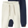 NAME IT Nbntakki Pant Unisex 2 Pack - Broek - Dark Blue/Beige
