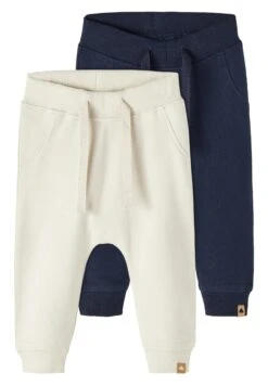 NAME IT Nbntakki Pant Unisex 2 Pack - Broek - Dark Blue/Beige