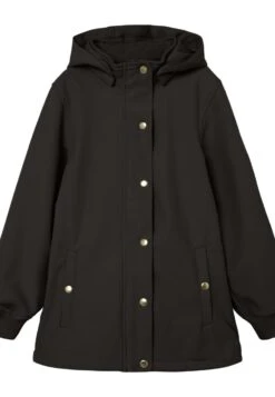 NAME IT Alfa Button Long - Halflange Jas - Black