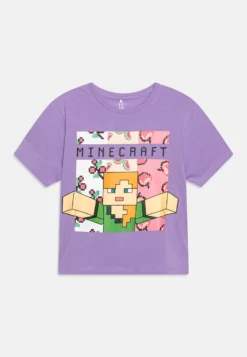 NAME IT Nkffyanna Minecraft Loose - T-Shirt Print - Sand Verbena